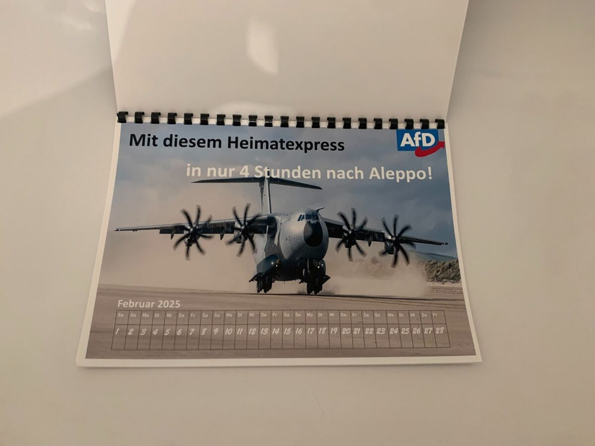 Afd Kalender Abschiebekalender Für Das Jahr 2025 | Ebay | Abschiebe Kalender 2025