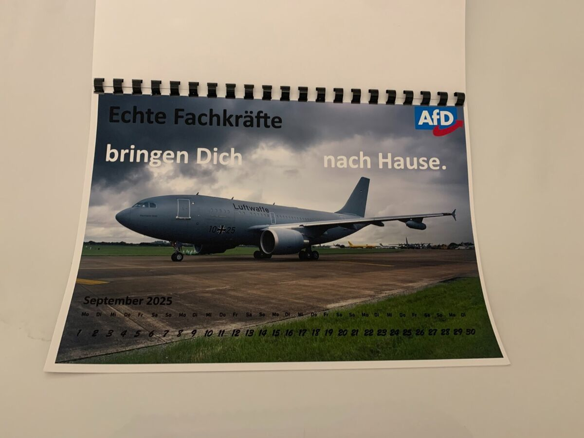 Afd Kalender Abschiebekalender Für Das Jahr 2025 | Ebay | Abschiebe Kalender 2025