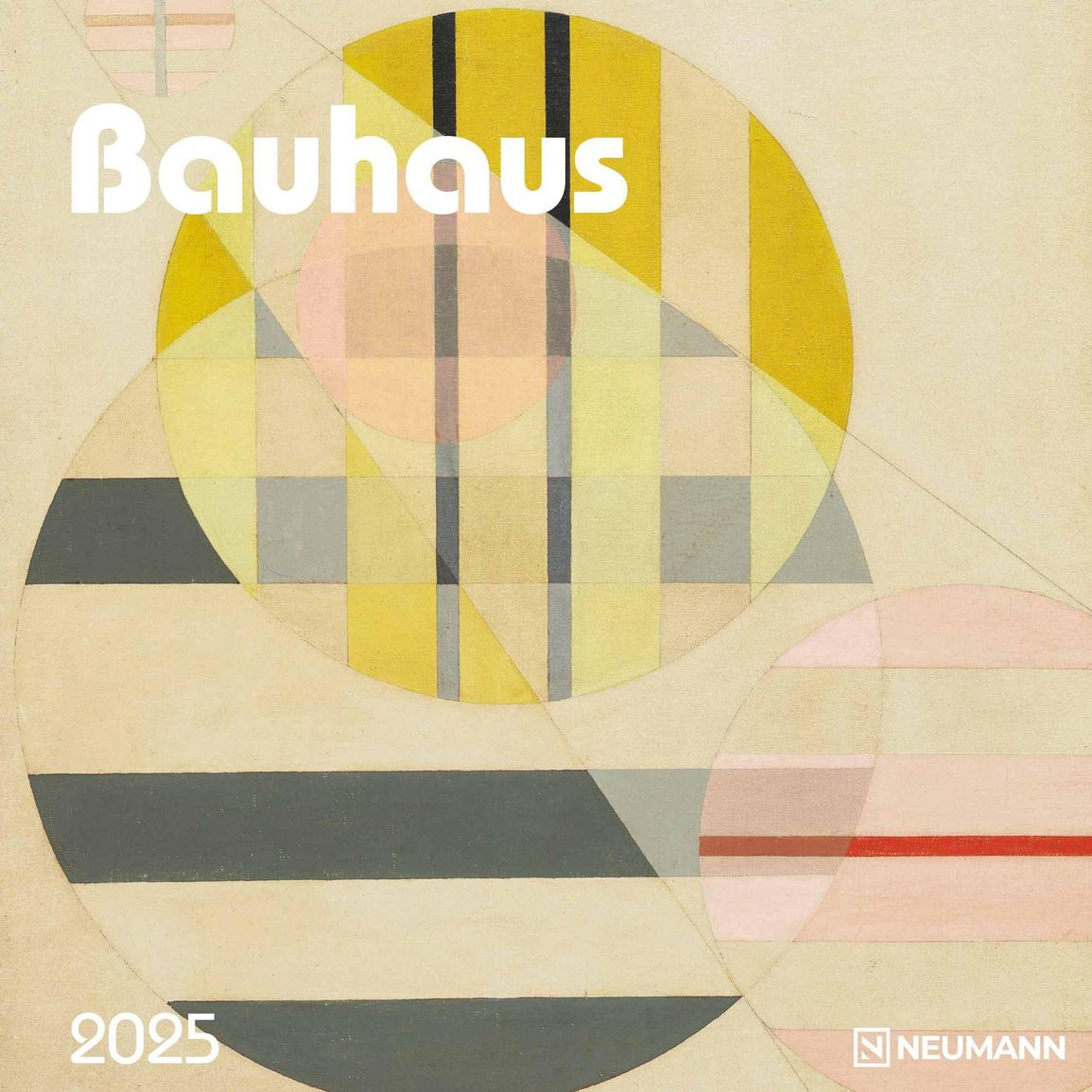 Bauhaus 2025 Broschürenkalender, 30X30Cm, Wandkalender Mit Ausgewählten Kunstwerken, Internationalen Feiertagen, Mondphasen Und Viel Platz Für Notizen | Bauhaus Kalender 2025