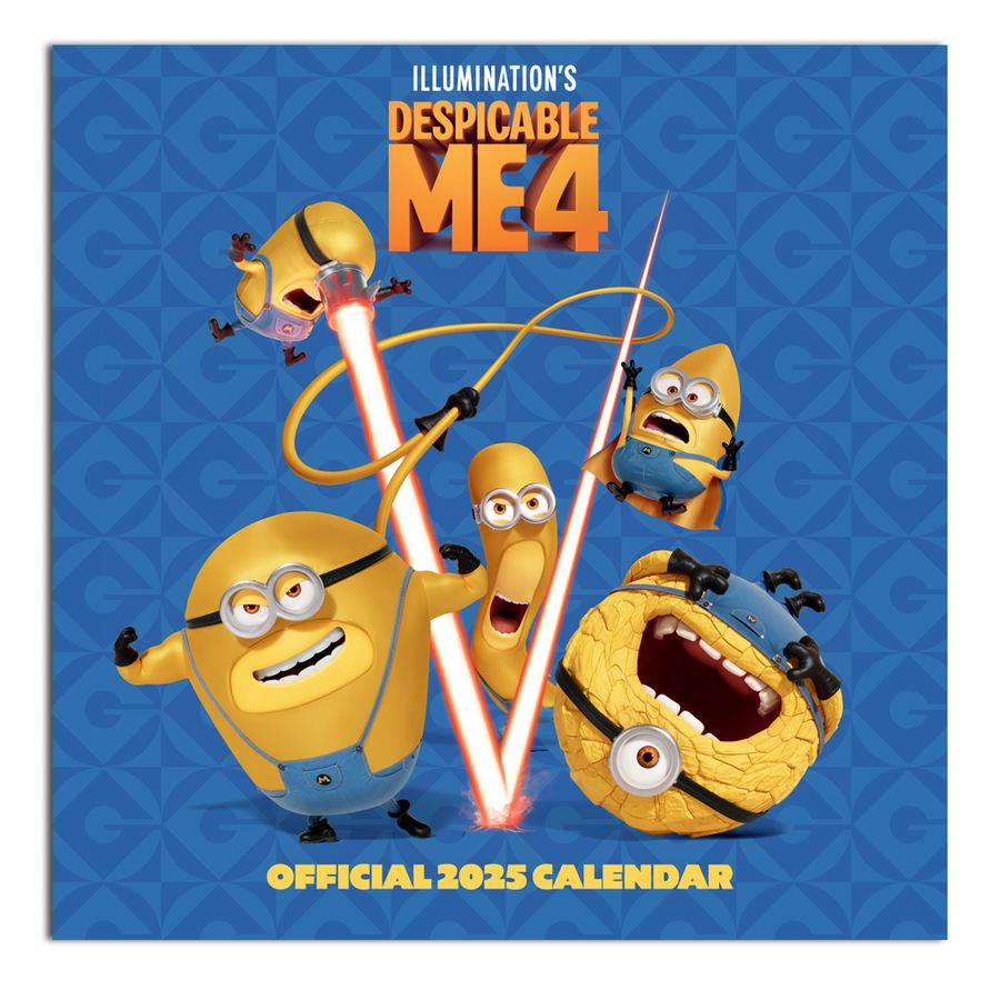 Despicable Me 4 Kalender 2025 Ich Einfach Unverbesserlich 4 | Minions Kalender 2025