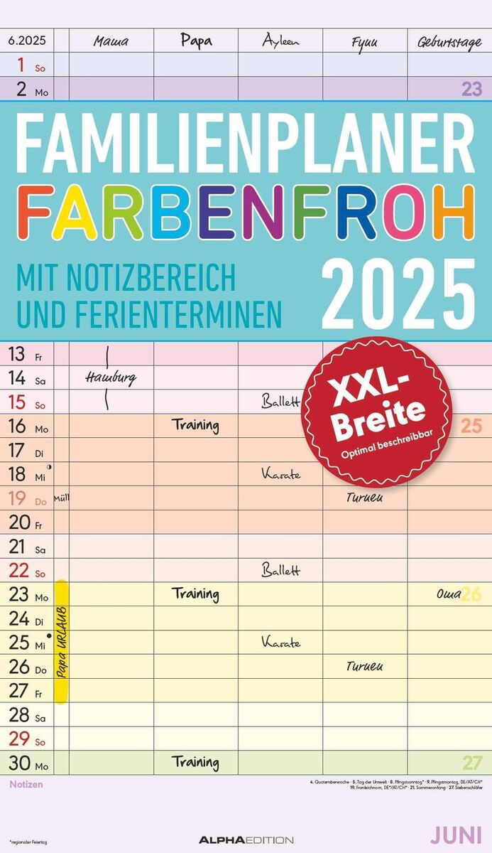 Familienkalender Online Kaufen | Ebay | Ernsting&amp;#039;S Family Kalender 2025