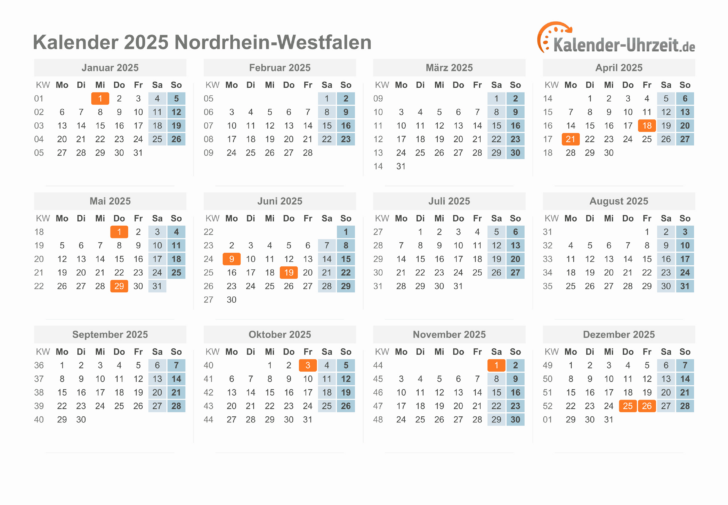 Feiertage 2025 Nrw Kalender