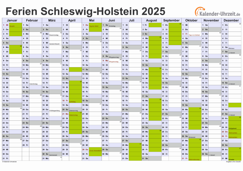 Hinweiskarte Für Starkregengefahr In Schleswig Holstein Kalender 2025 Schleswig Holstein - Kalender 2025