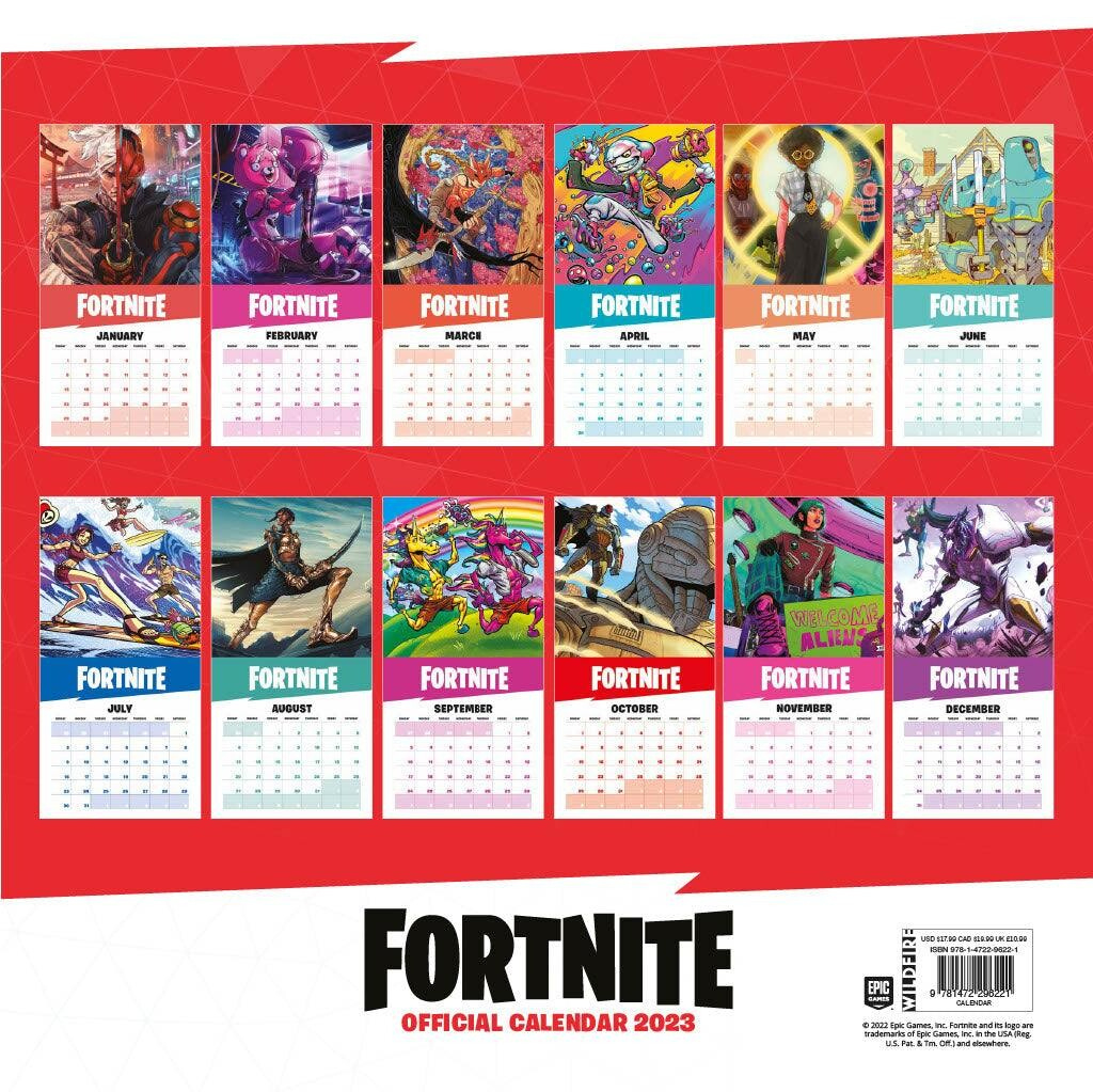 Fortnite - Wandkalender 2024 | Kaufen Bei Europosters | Fortnite Kalender 2025