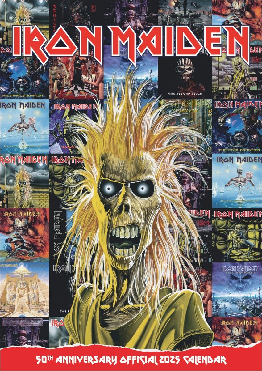 Iron Maiden Posterkalender 2025 - Wandkalender | Thalia | Kalender 2025 Iron Maiden