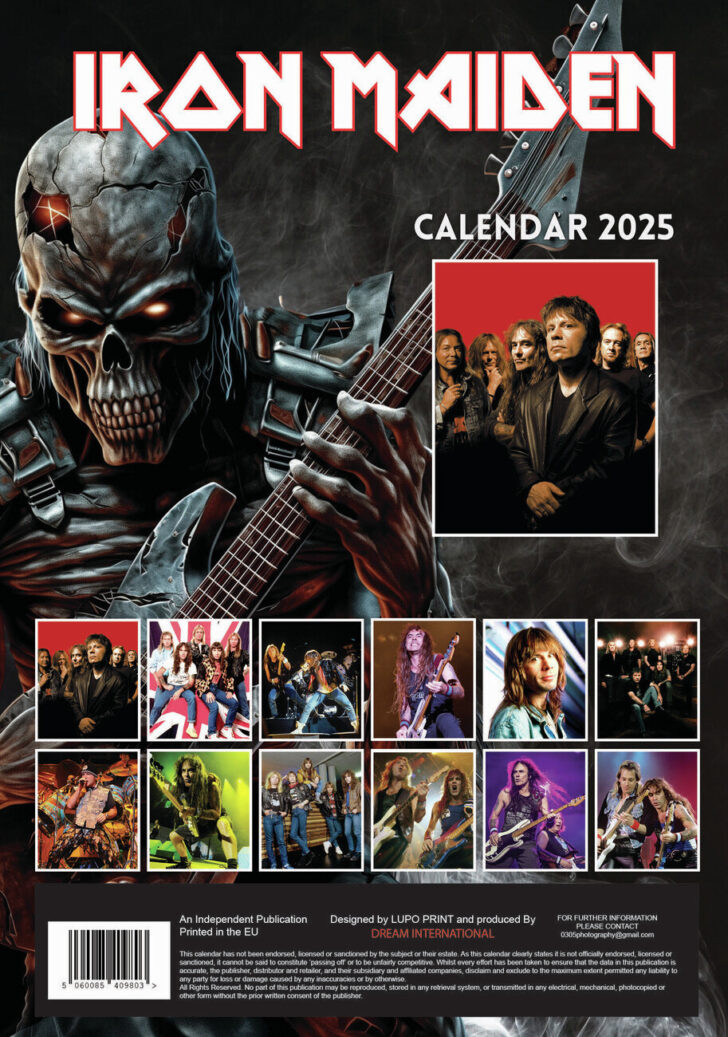 Kalender 2025 Iron Maiden