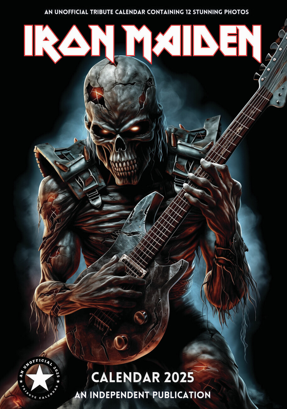 Iron Maiden - Wandkalender 2025 | Kaufen Bei Europosters | Kalender 2025 Iron Maiden