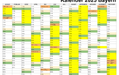 Kalender 2025 Bayern Kostenlos: Ferien-Übersicht, Feiertage, Pdf | Sommerferien Bayern 2025 Kalender