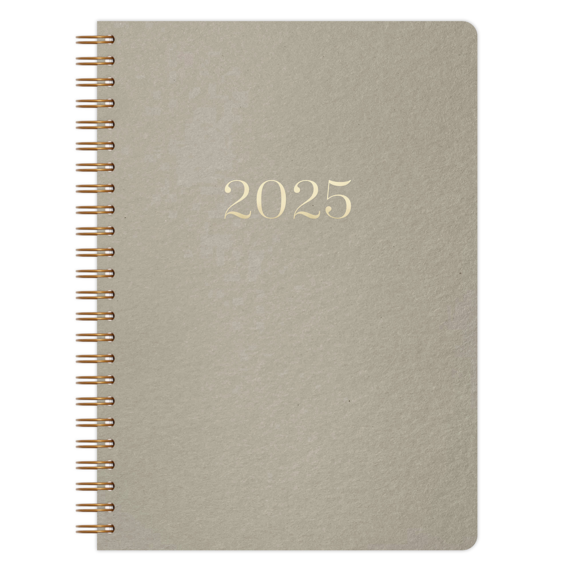 Kalender A5 2025 | Hellgrau | Kalender A5 2025