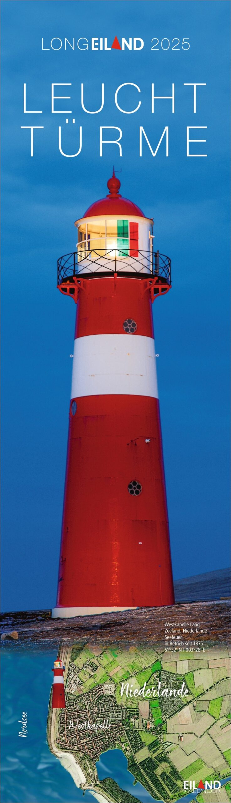 Longeiland - Kalender 2025 - Eiland Verlag Sylt | Leuchtturm Kalender 2025