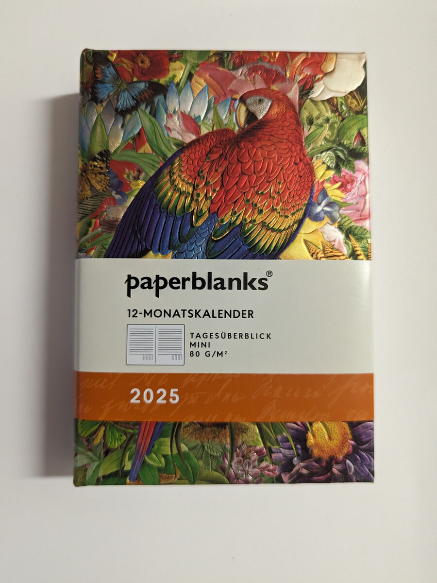 Paperblanks 2025 Kalender 12 Monate Mini Tagesüberblick- Designs | Paperblanks Kalender 2025 Mini Horizontal