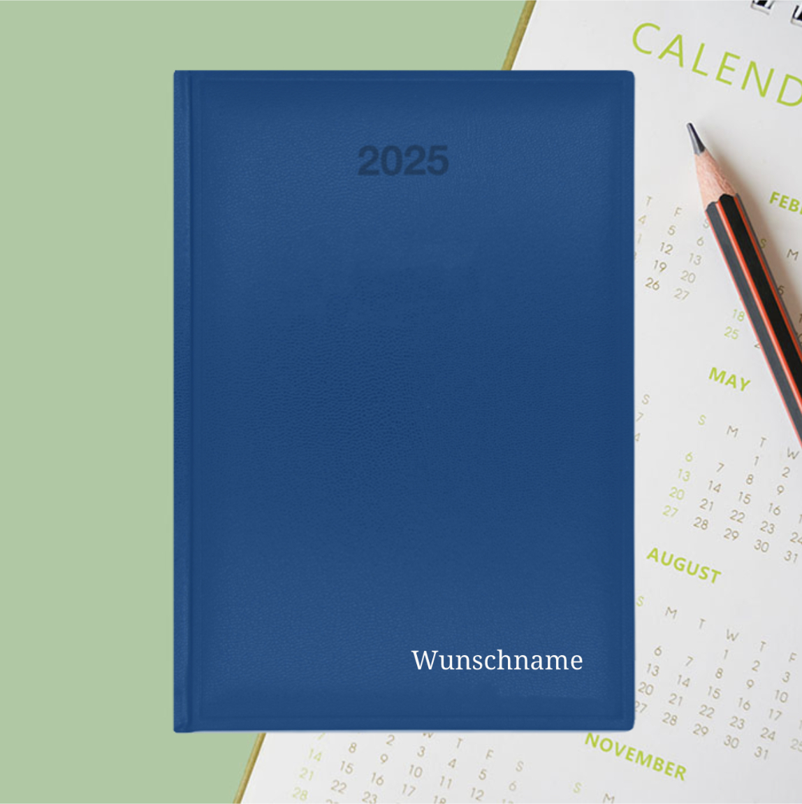 Personalisierter Kalender 2025 • Namenbar | Personalisierte Kalender 2025