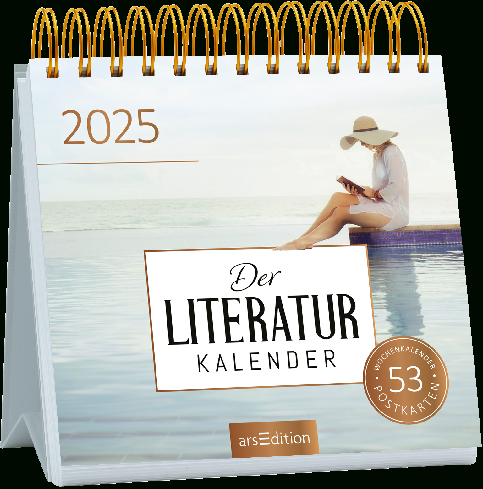 Postkartenkalender Der Literaturkalender 2025 | Arsedition Verlag | Ars Edition Kalender 2025