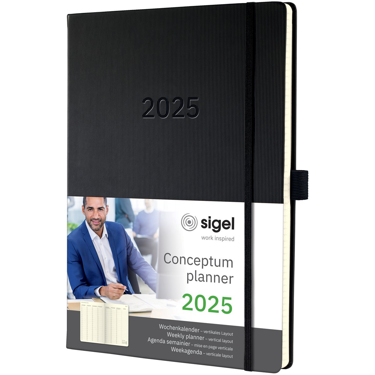 Sigel C2518 - Planungsbuch Terminplaner Wochenkalender Conceptum | Conceptum Kalender 2025