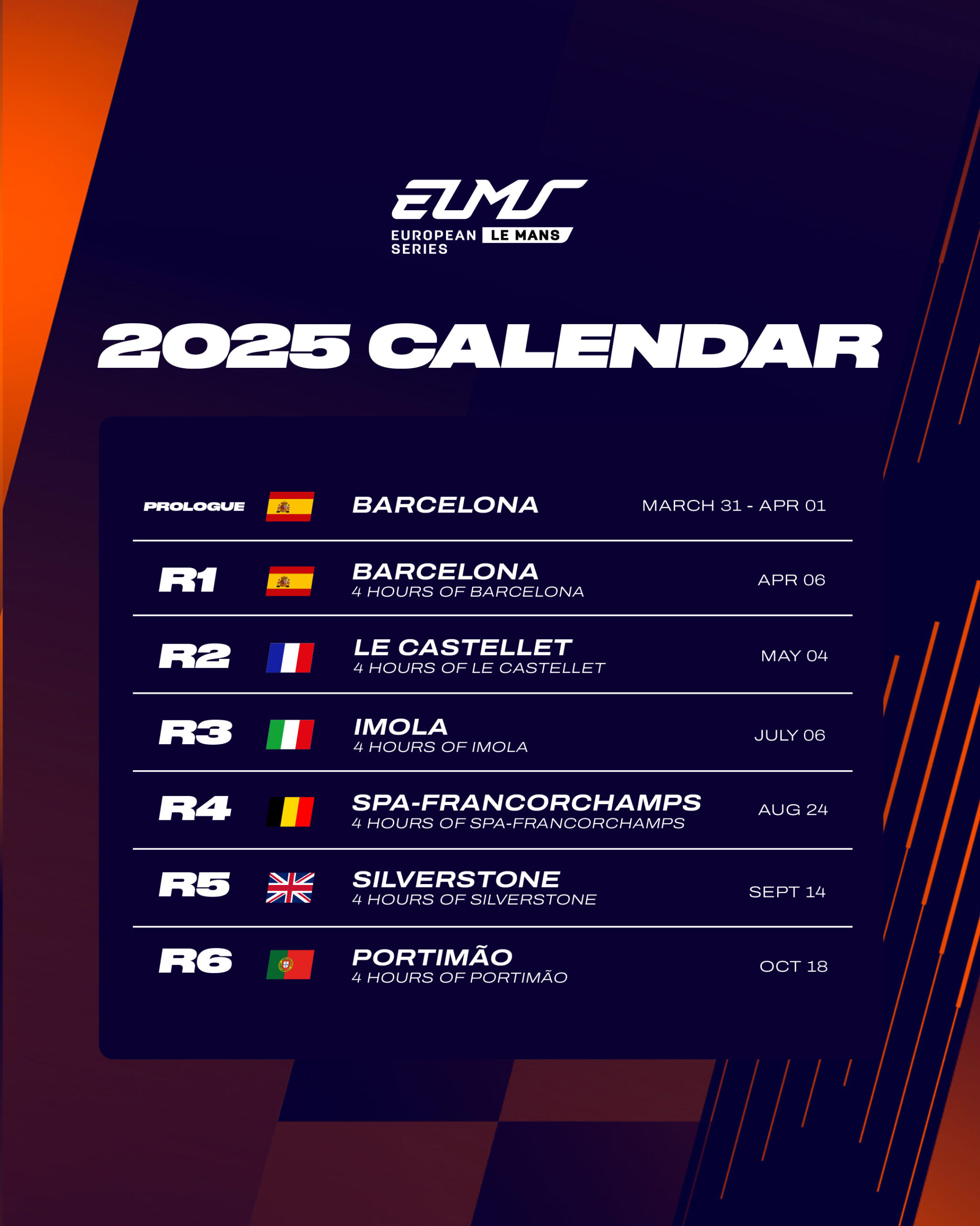 Silverstone Kehrt 2025 In Den Elms-Kalender Zurück | Wec Kalender 2025