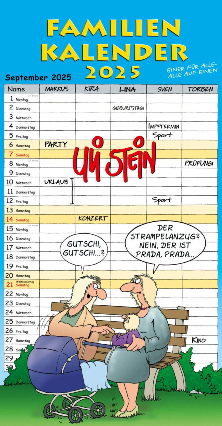 Kalender 2025 Familienplaner