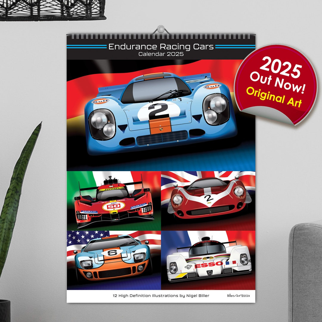 Wec Endurance Racing Car 2025 12 Monatskalender Classics Le Mans - Etsy.de | Wec Kalender 2025