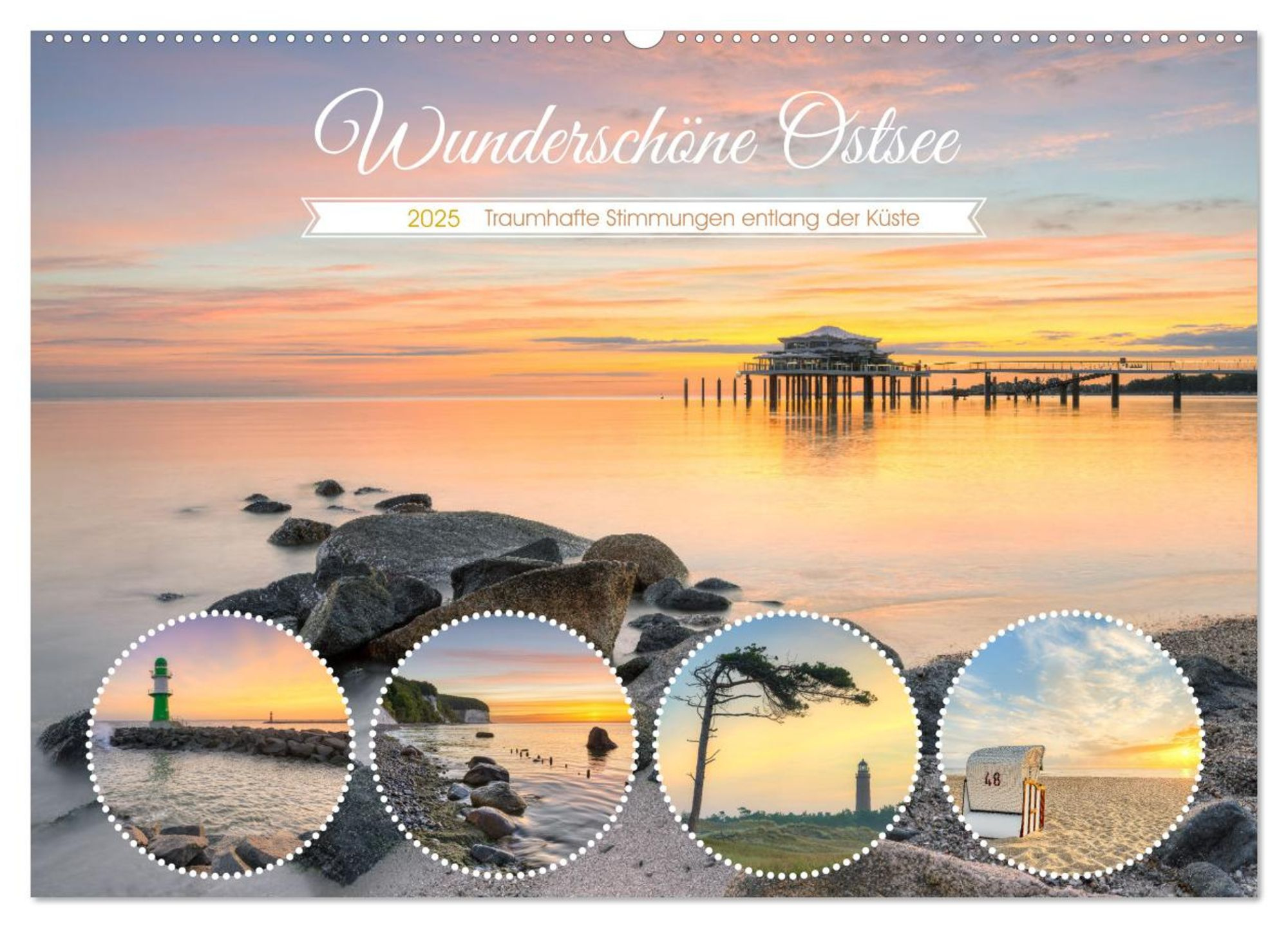 Wunderschöne Ostsee - Traumhafte Stimmungen Entlang Der Küste (Wandkalender 2025 Din A2 Quer), Calvendo Monatskalender - Wandkalender | Thalia | Kalender Stimmungen 2025