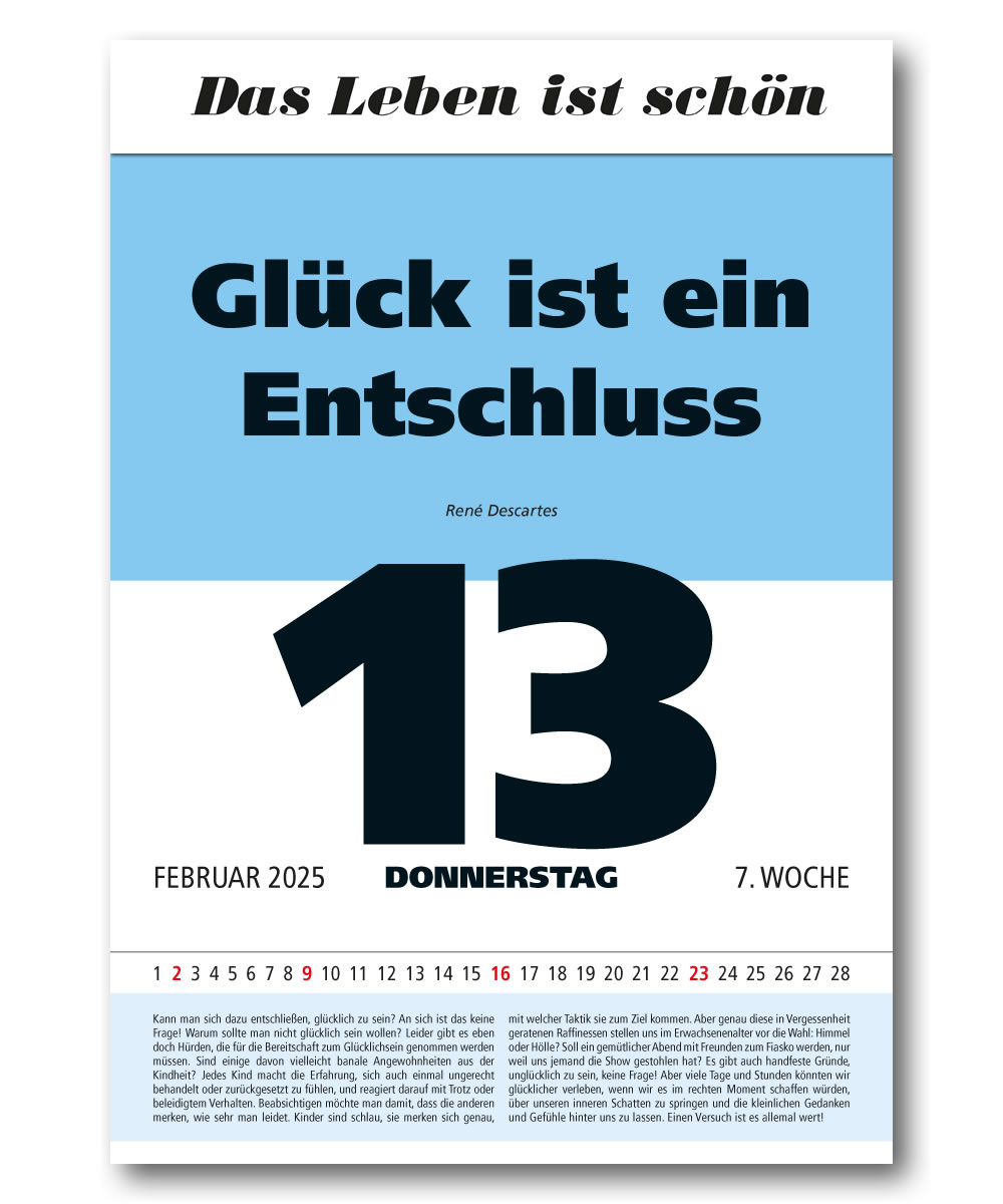 Impuls-Tagesspruch Kalender 2025* | Februar Sprüche Kalender 2025