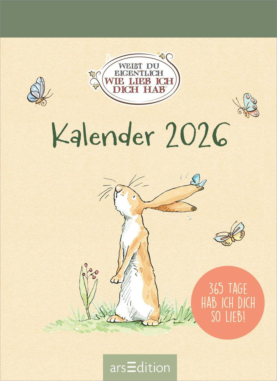 Abreißkalender Weißt Du Eigentlich, Wie Lieb Ich Dich Hab? 2026 | Ars Edition Kalender 2026