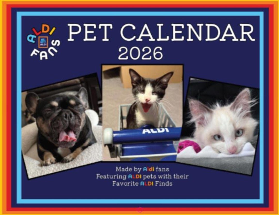 Aldi Fans Haustier Kalender 2026 - Etsy.de | Aldi Kalender 2026