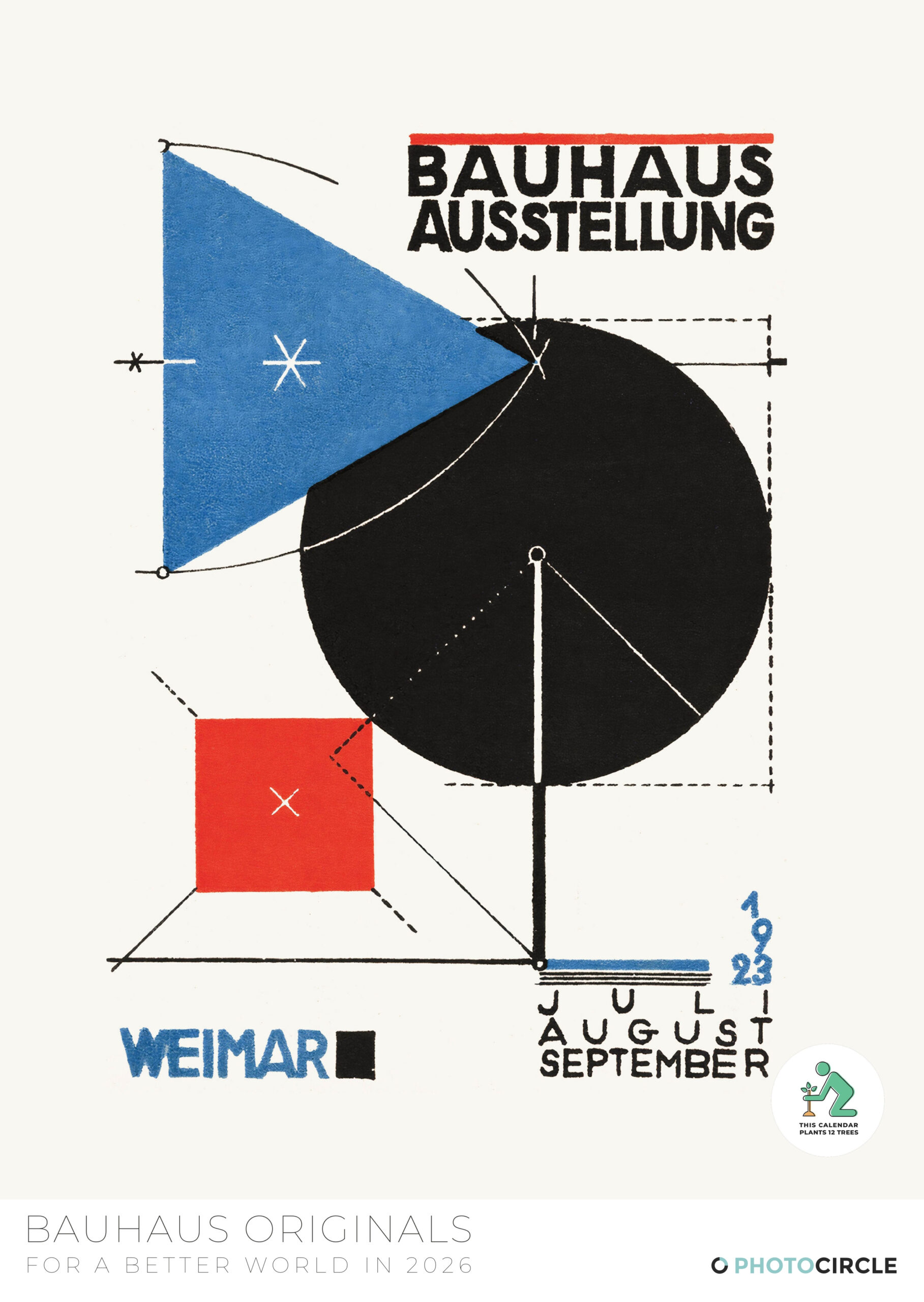 Bauhaus Ausstellung Weimar Wandkalender 2026 Kaufen | Bauhaus Kalender 2026