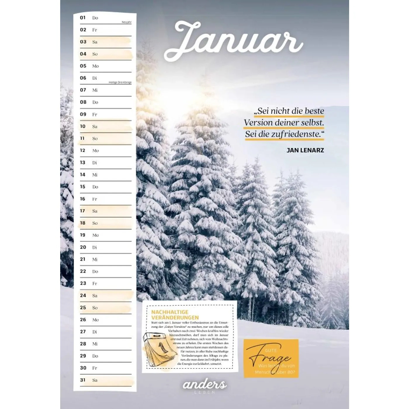 Der Andersleben-Kalender 2026 (Kalender - Geheftet) | Amazon Kalender 2026