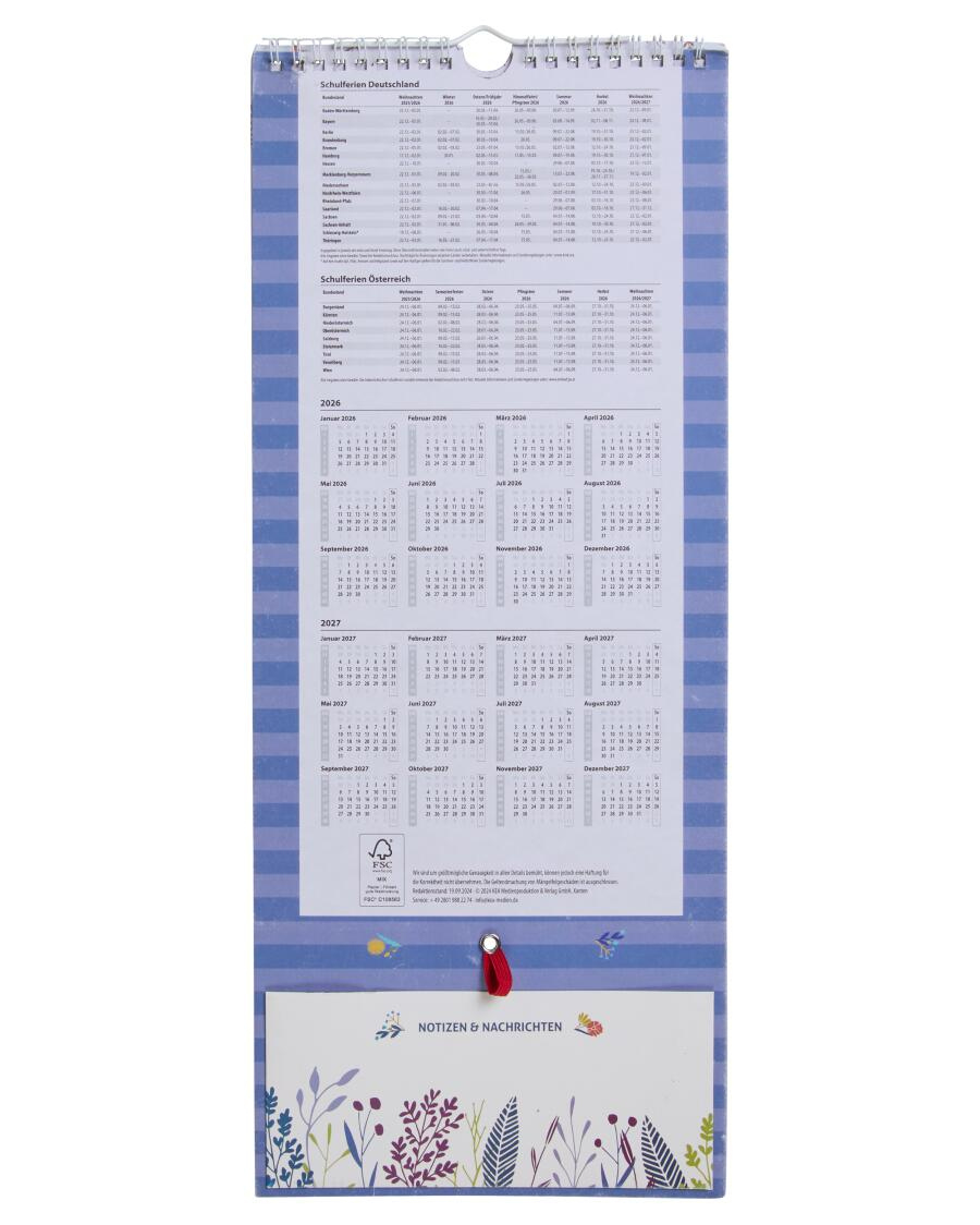 Familien-Wandkalender 2026, Bunt | Günstig Bei Kik | Ernsting&amp;amp;#039;s Family Kalender 2026