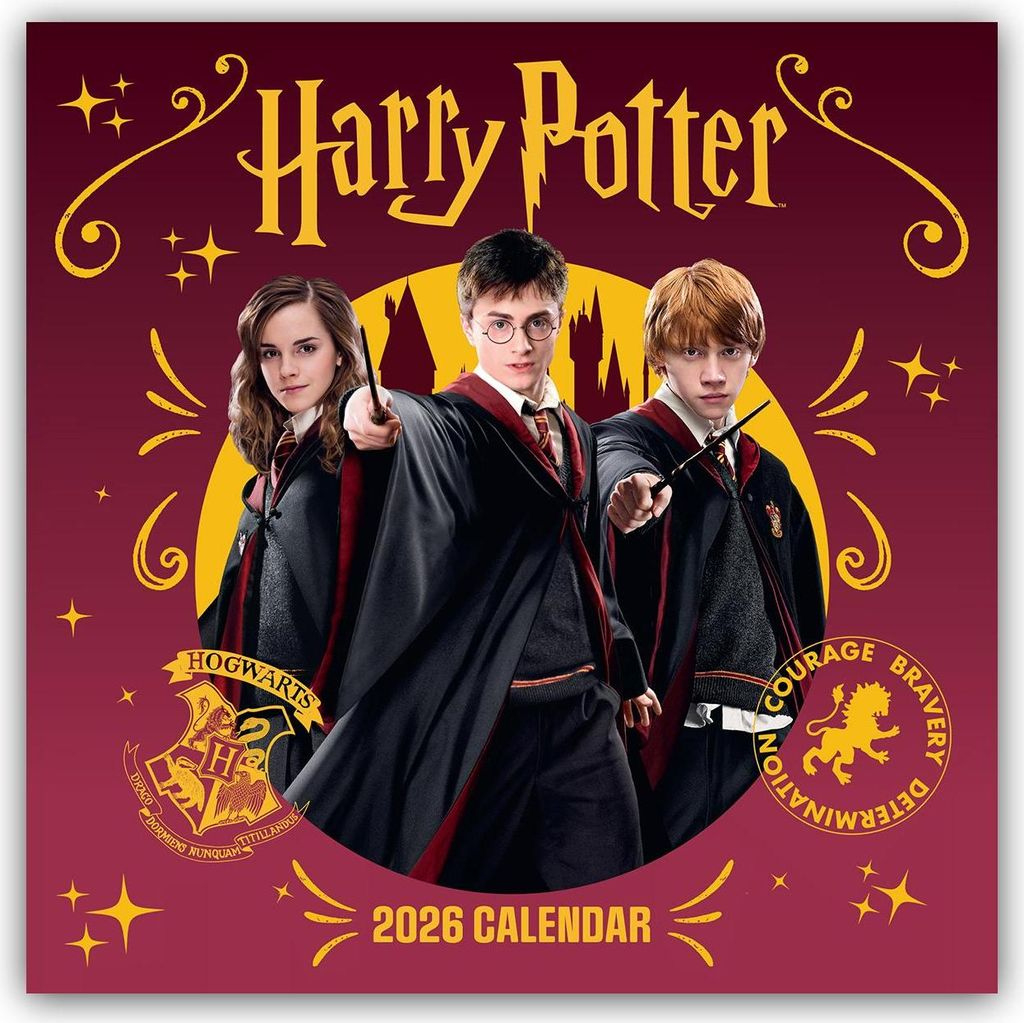 Harry Potter - Offizieller Kalender 2026 - Wandkalender | Harry Potter Kalender 2026