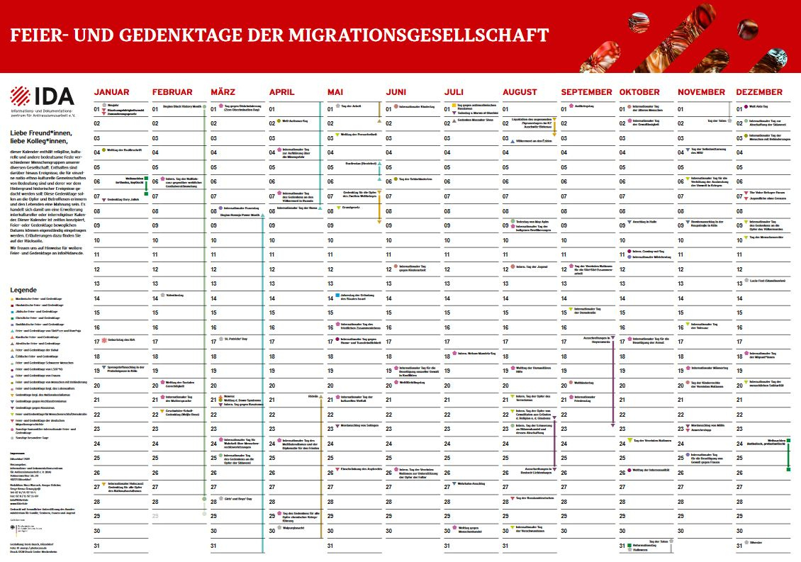 Interkultureller Kalender 2026 - Kulturshaker.de | Interkultureller Kalender 2026