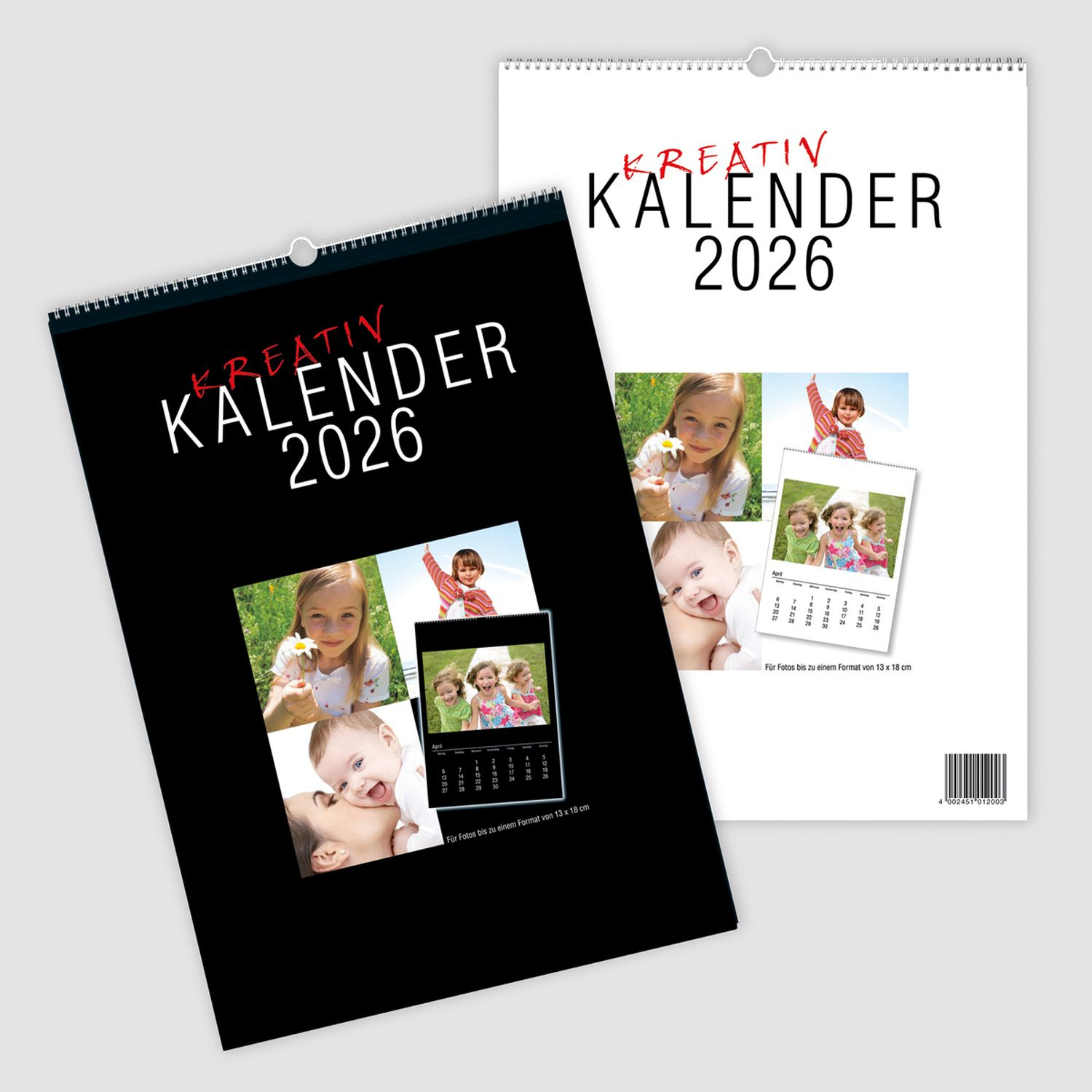 Kalender 2026 13X18 Zum Selbstgestalten 3Er Pack - Foto Erhardt | Kalender Gestalten 2026