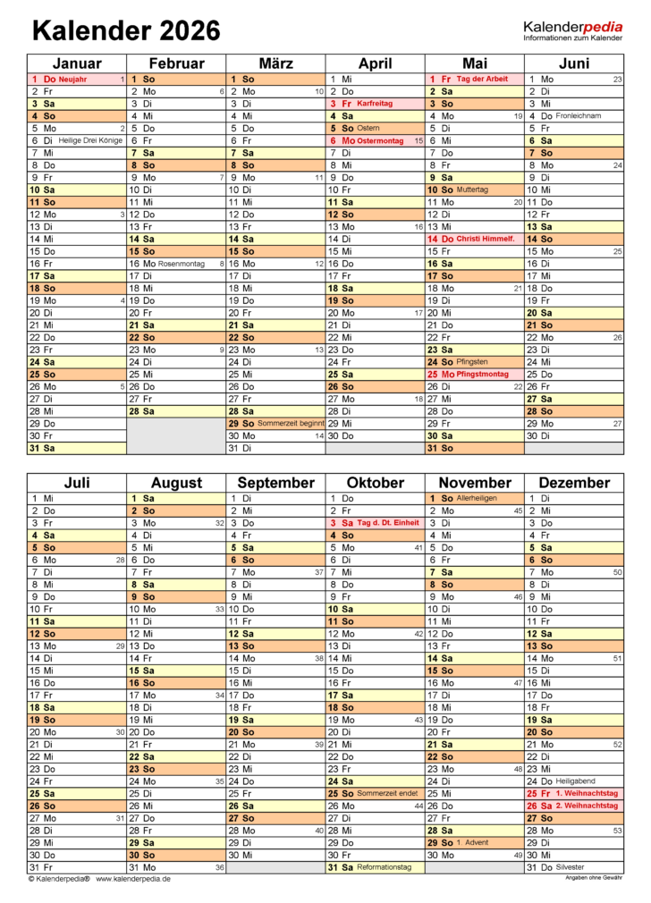 Schönherr Kalender 2026