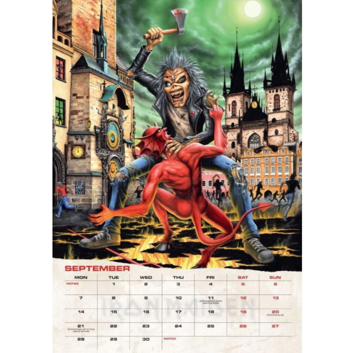 Kalender Für 2026 Iron Maiden - 11626 - Metalshop.de | Kalender Iron Maiden 2026