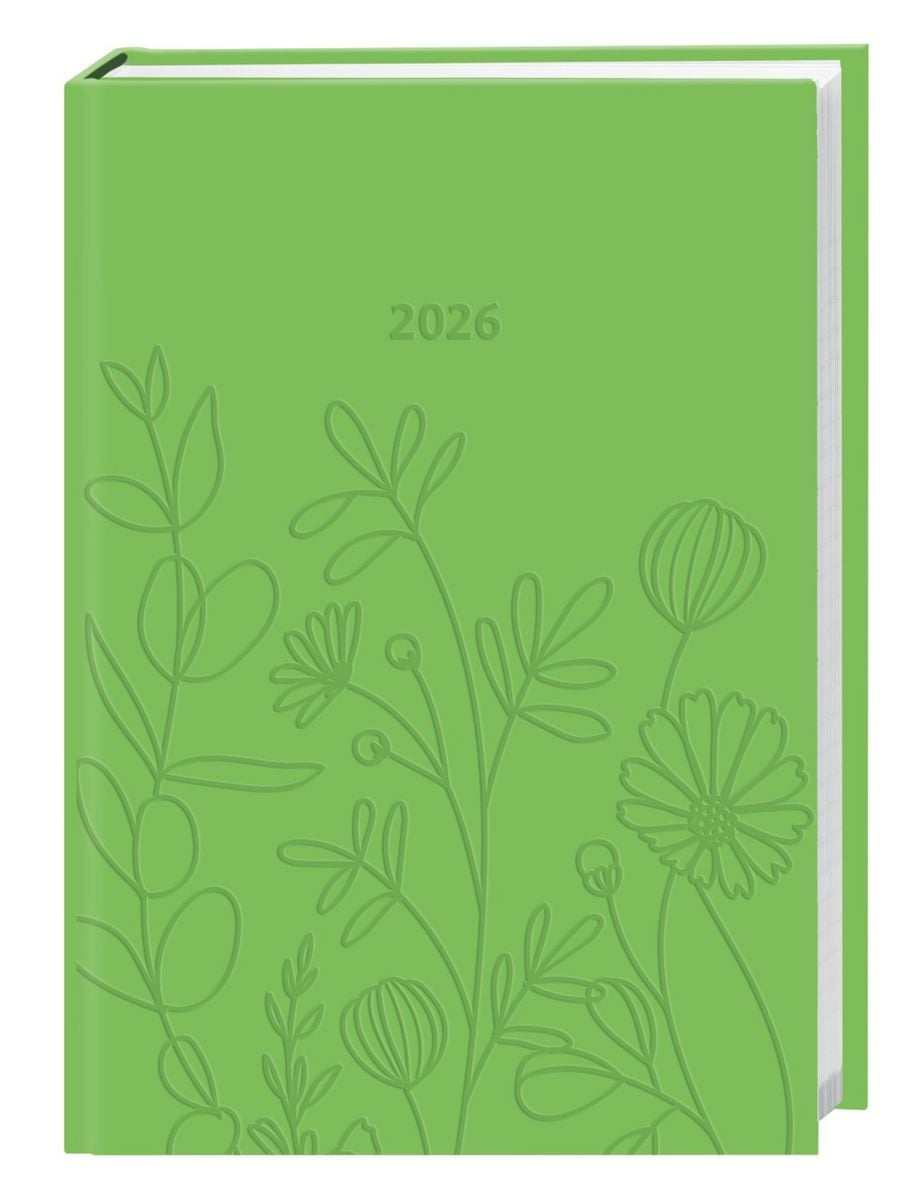 Kalenderbuch A6 Grün 2026&amp;quot; Kaufen | Kalender Buch 2026