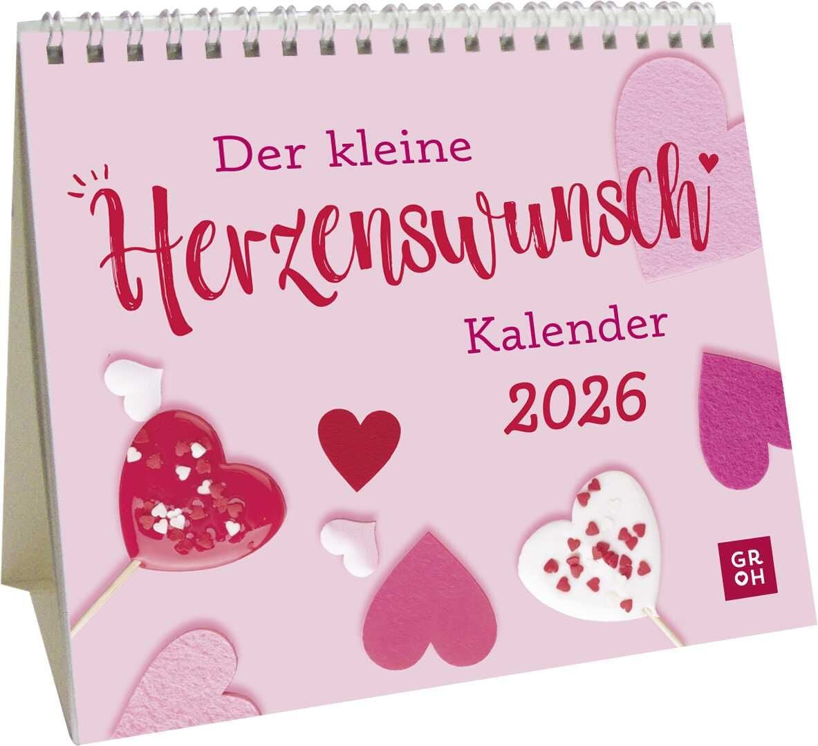 Mini-Kalender 2026: Der Kleine Herzenswunschkalender&amp;quot; Kaufen | Groh Kalender 2026