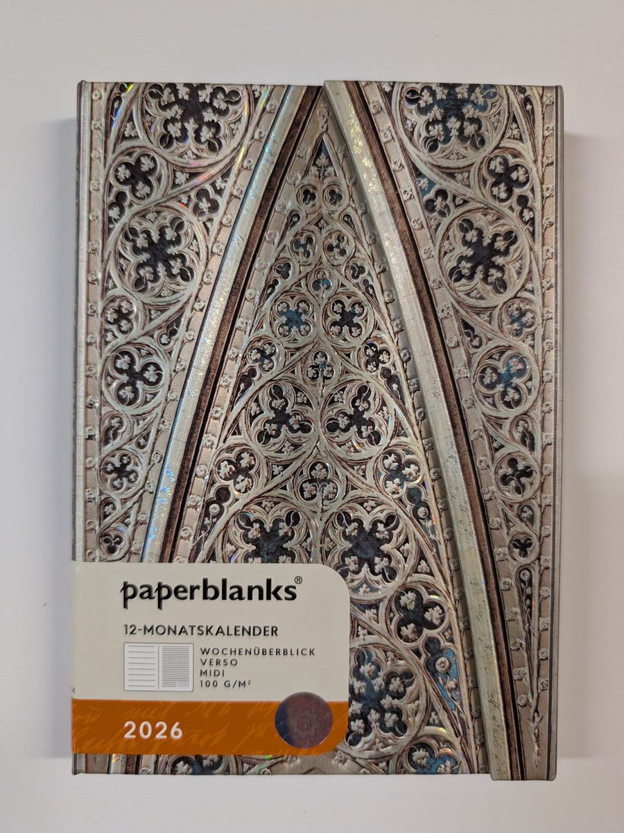 Paperblanks 2026 Kalender 12 Monate Midi Verso Designs Zur Auswahl | Paperblanks Kalender 2026 Midi