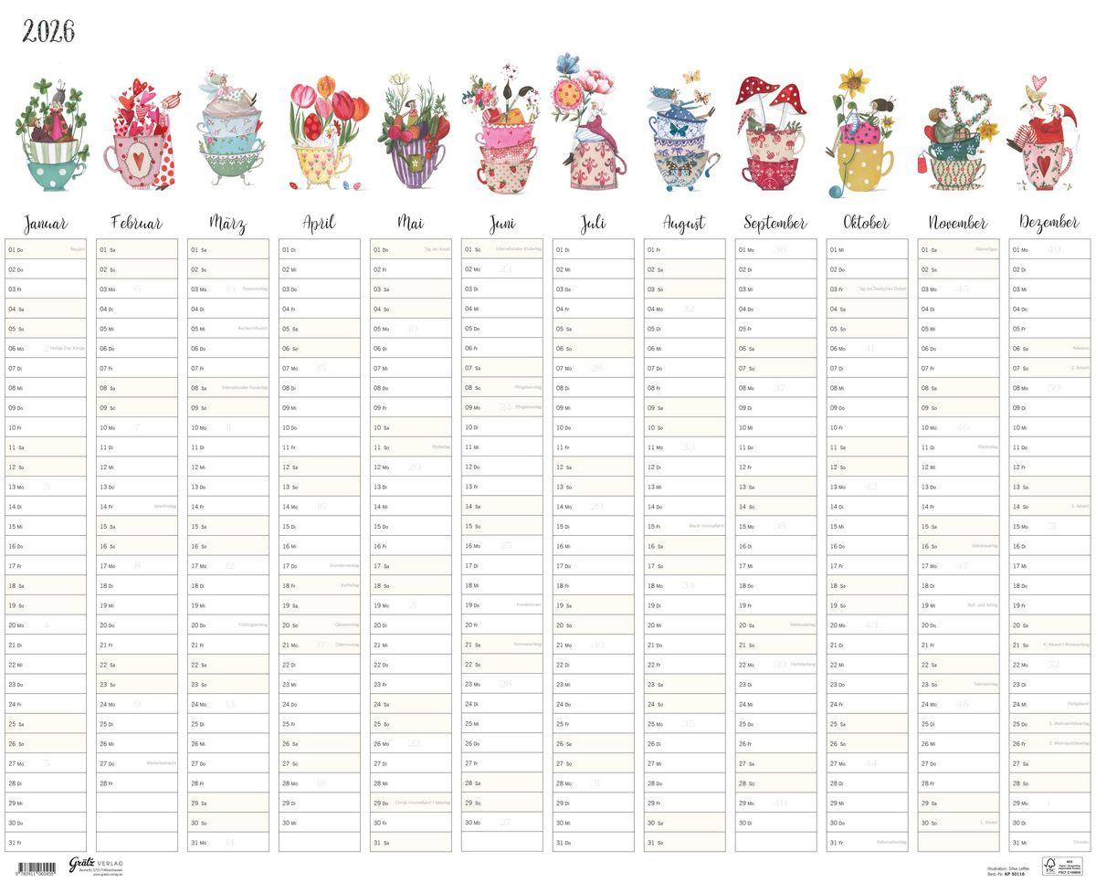 &amp;quot;Silke Leffler: Jahresplaner 2026&amp;quot; Kaufen | Silke Leffler Kalender 2026