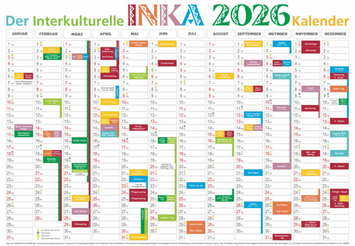 Interkultureller Kalender 2026