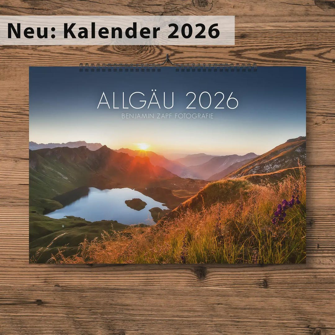 Weihnachtsgeschenk Allgäu Kalender Wandkalender 2026 Fotokalender | Allgäu Kalender 2026